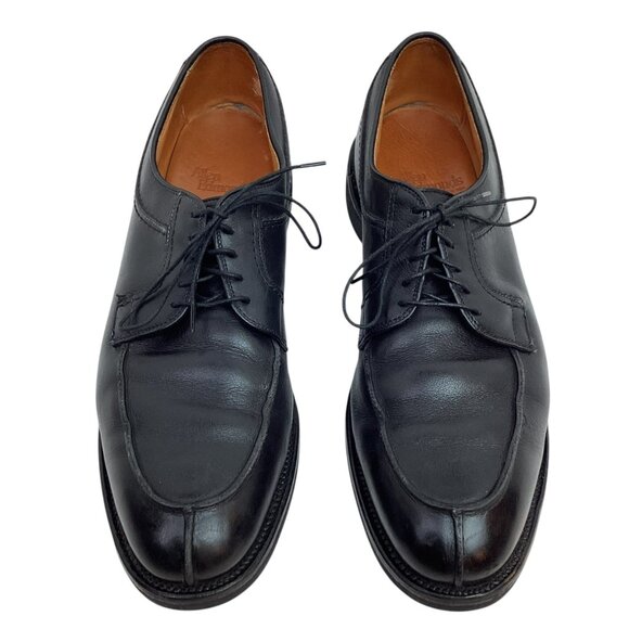 Allen Edmonds Stockbridge Leather Split Toe Mens 12AA Derby Dress Shoes Black - Picture 3 of 13